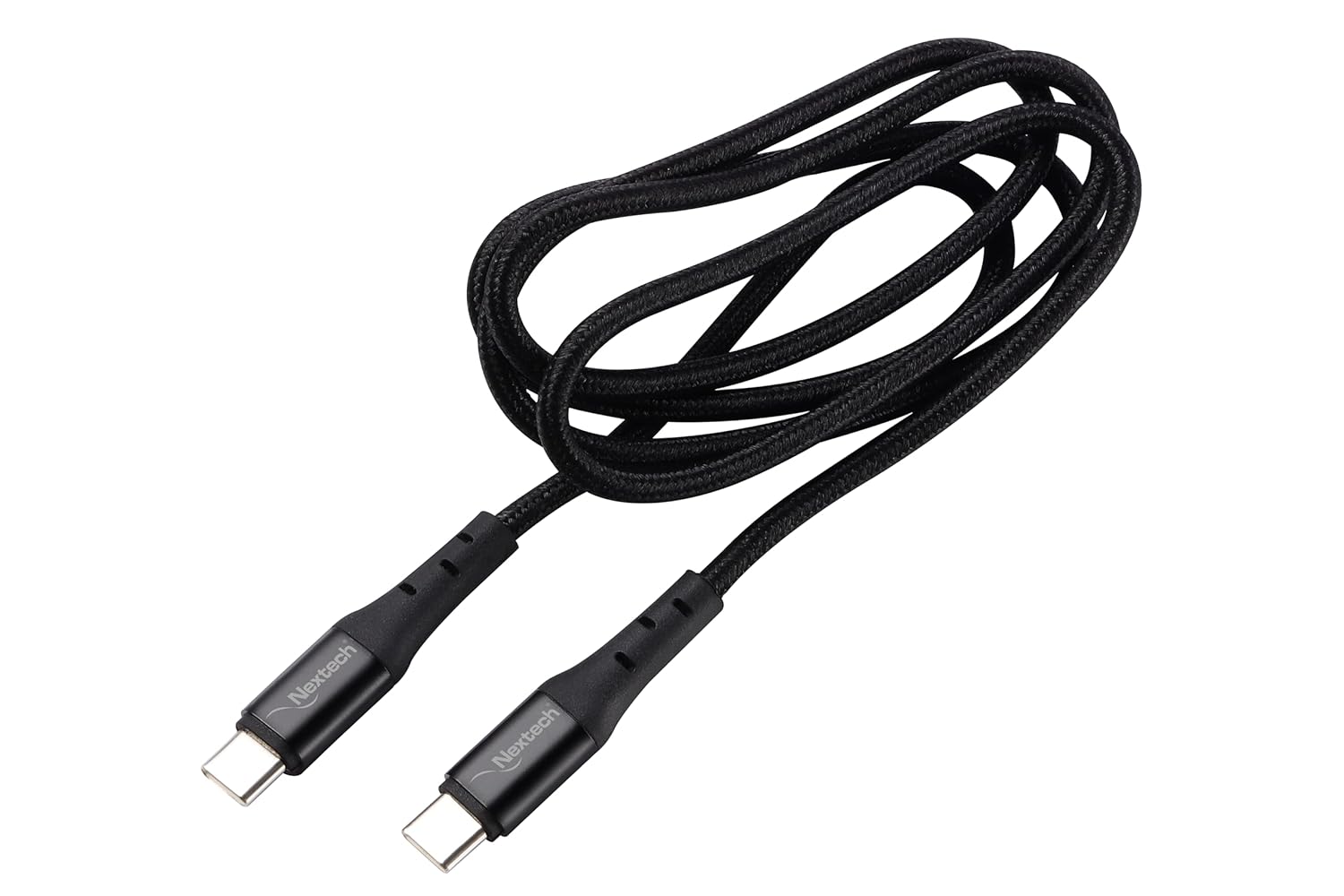 Nextech 65W Type-C to Type-C Fast Sync & Charging Cable Compatiable with Laptops & Smartphones (2.44)
