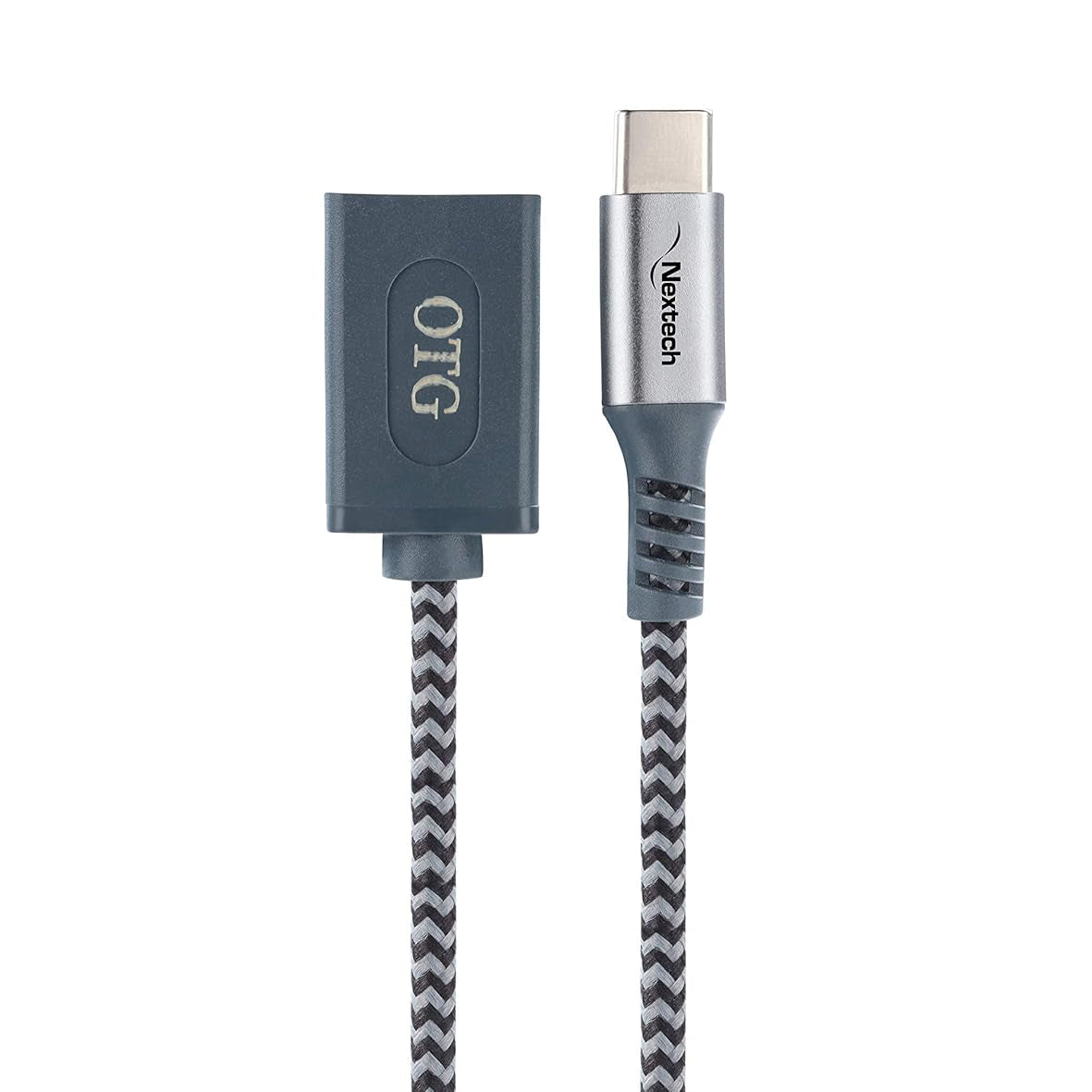 Nextech Type -C Braided OTG Cable for Smartphones & Tablets 30cm
