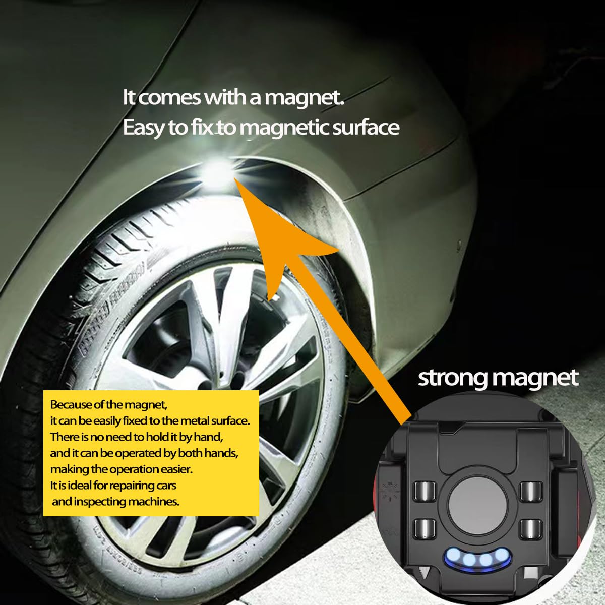 Glowbit: Ultimate 9-in-1 LED Keychain COB Light with Magnetic Base, Multi Tools & USB-C Charging