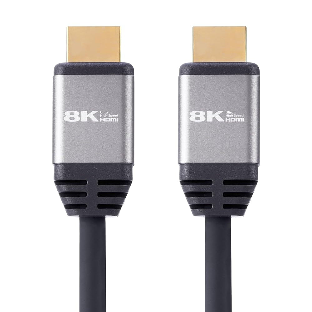 Nextech 8K HDMI 2.1 Ultra HD Certified Cable with 8K@60Hz, 4K@120Hz, High Speed 48Gbps, eARC, 3D connectitiy, Compatible with All HDMI Devices, TV Set-top Box, Gaming Console (1.8 Meters)