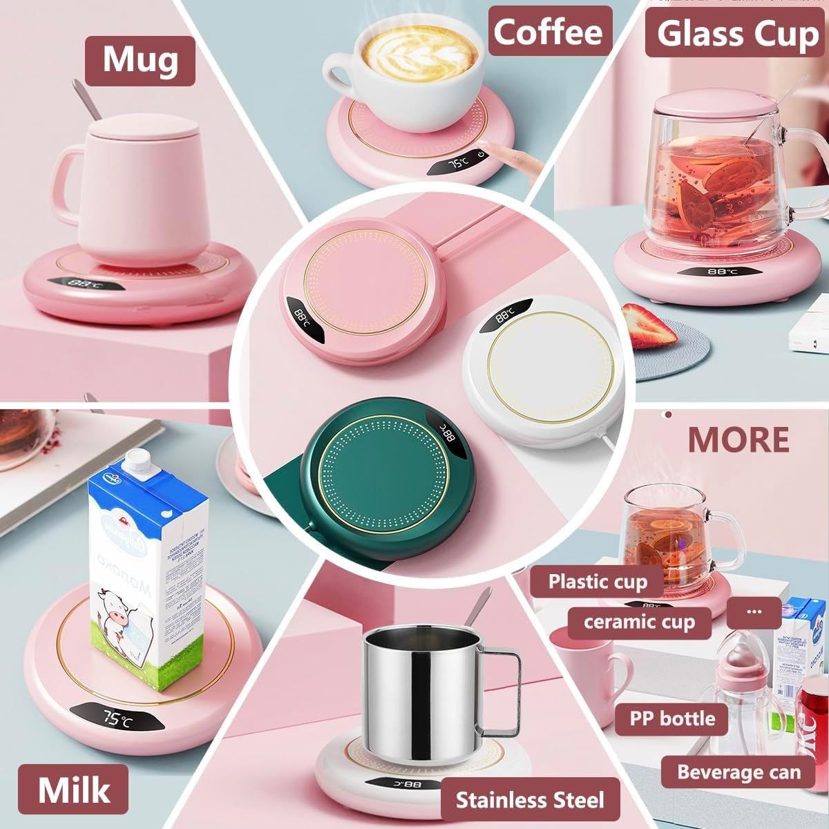 Warmy: USB-Powered Coffee Mug Warmer with LCD Display for Keeping Your Beverages Hot & Ready