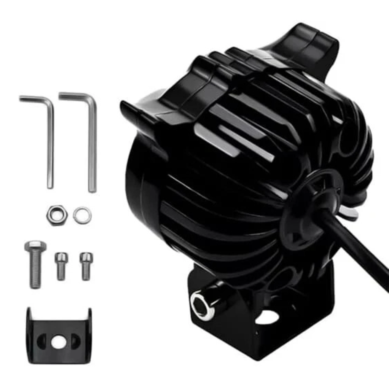 Led OWL Shape Fog Yellow-White light Low & High Beam Fog Lamp Motorbike LED (9 V, 40 W) (Universal For Bike, Pack of 1)