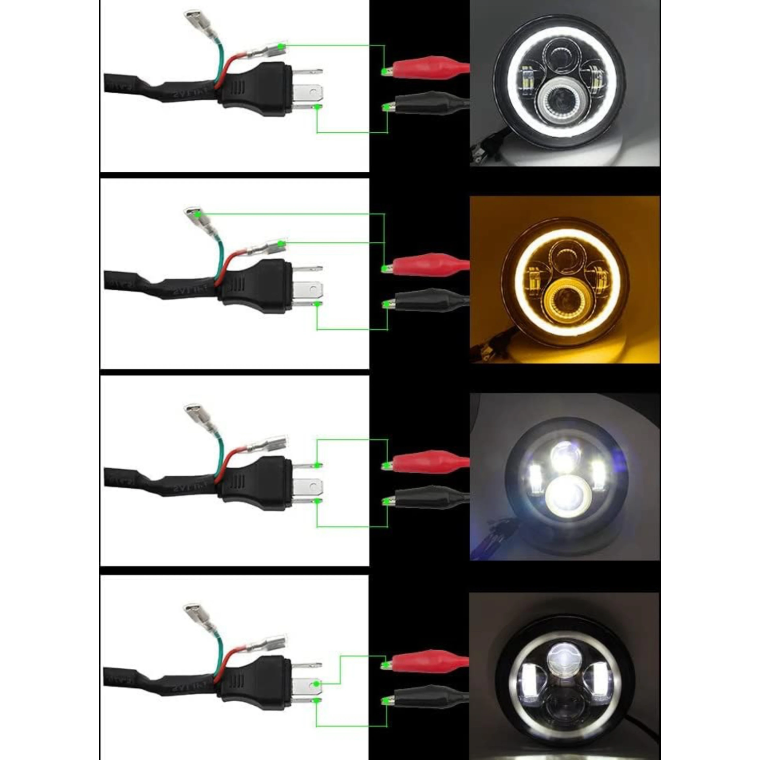 LED Headlight for Royal Enfield Bullet Electra, Classicssic 500, Thunder Bird 500, Classic 350, Bullet 350, Thunder Bird 350