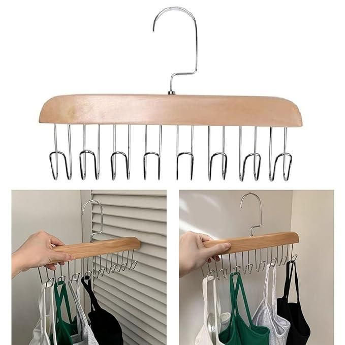 HookNest: 8-in-1 Multi-Purpose Hanger for Ties, Belts & Clothes – Space-Saving & Sturdy Design