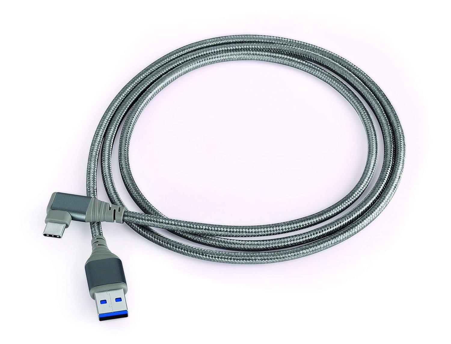 Nextech USB 3.0(M) to USB-C R/A (M) Braided Cable 1.5M (Space Grey)