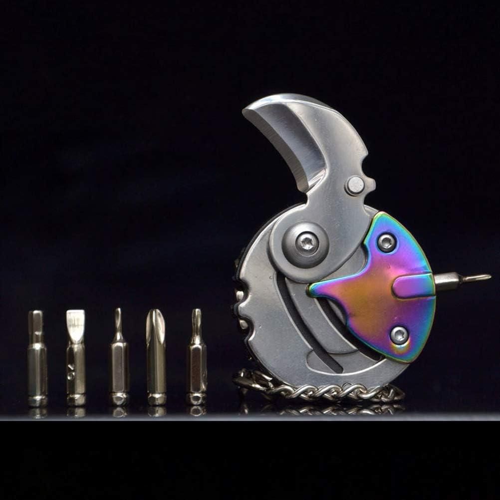 Edge: Coin Box Cutter & Multi-Tool Keychain with Portable Knife & Screwdriver Set for Everyday Carry & Camping