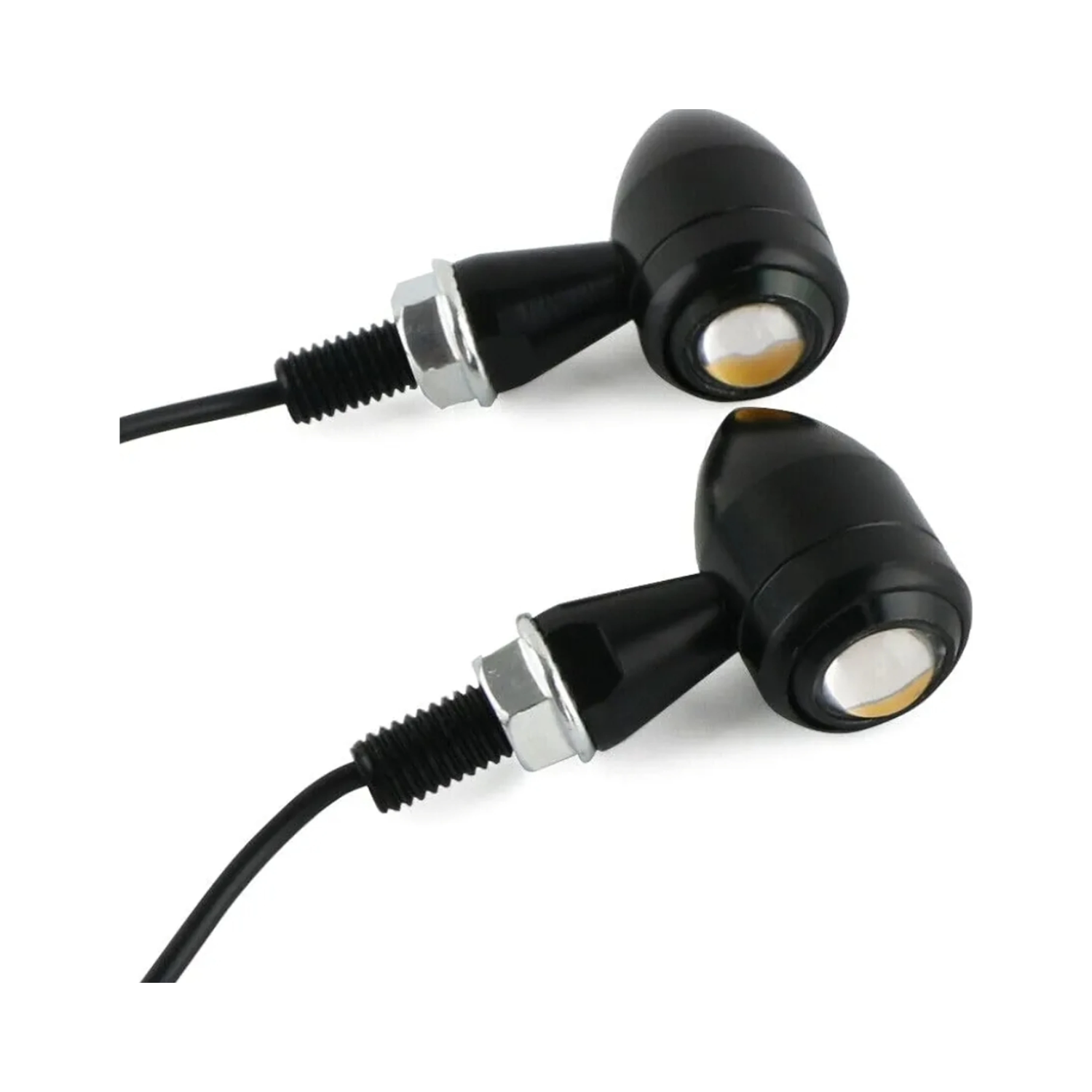 Side, Rear, Front Xenon LED Indicator Light for Bike Duke 180, Classic 350, Duke RC 190, Universal For Bike (Amber)) ()