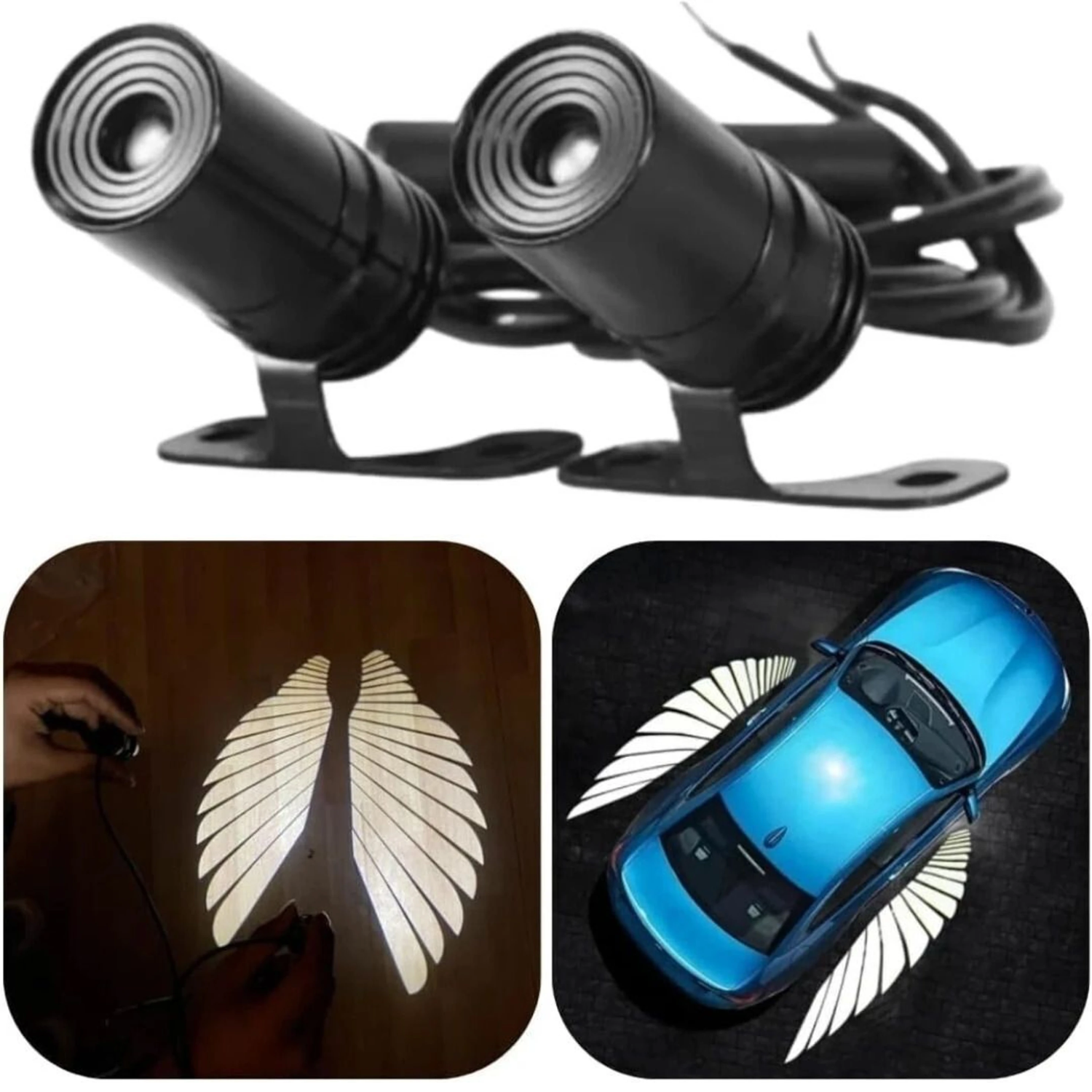 Wings light for bike Side Marker Van, Car, Motorbike LED (12 V, 35 W) (Splendor Plus, Universal For Car, Universal For Bike, Pack of 2)