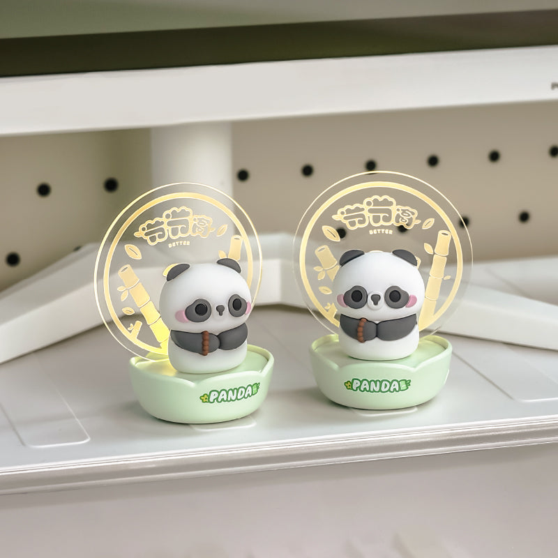 Bamboo: Panda LED Night Light with Rechargeable Battery, Soft Ambient Glow & Touch Control, Cute Bedside Lamp for Kids' Room & Nursery Décor