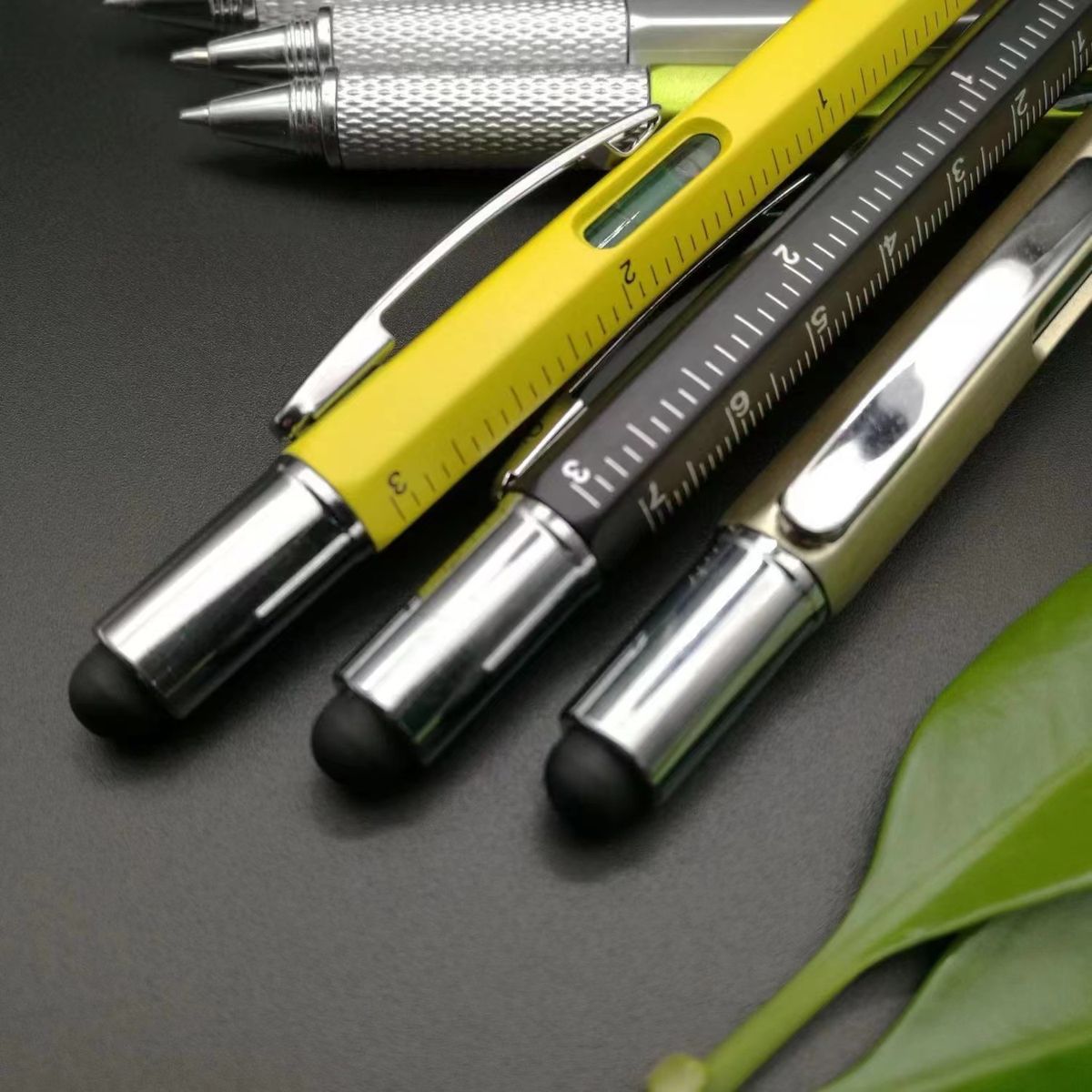 Mech: 5-in-1 Multifunction Tool Pen, Ballpoint Pen with Screwdriver, Touch Stylus, Ruler, Spirit Level & Multi-Tool Functions for Everyday Use & Gifting