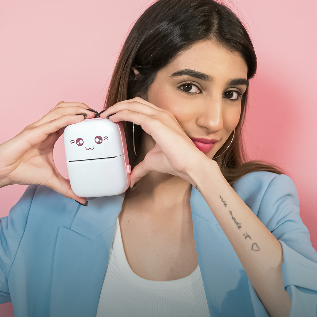 MiniPrint: Portable Bluetooth Thermal Printer with Ink-Free Printing for Labels, Photos & Notes (Android & iOS Compatible)