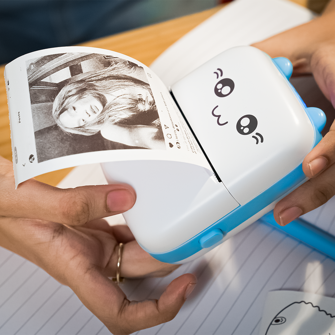 MiniPrint: Portable Bluetooth Thermal Printer with Ink-Free Printing for Labels, Photos & Notes (Android & iOS Compatible)