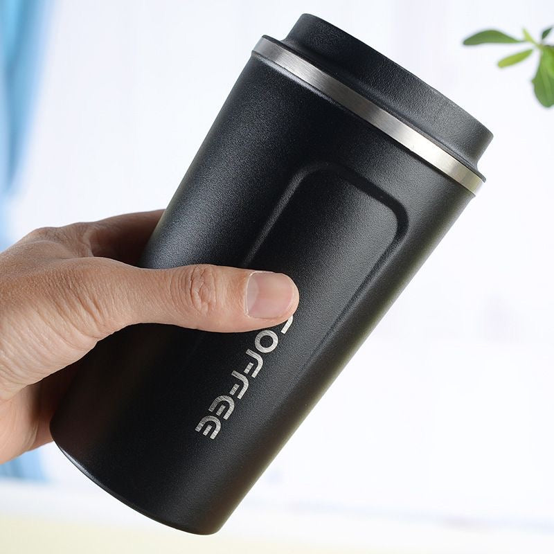 BrewBee: Smart LED Temperature Tumbler, 500ml Stainless Steel Travel Mug with Leak-Proof Lid, Touch Screen & Thermal Design for Hot & Cold Drinks