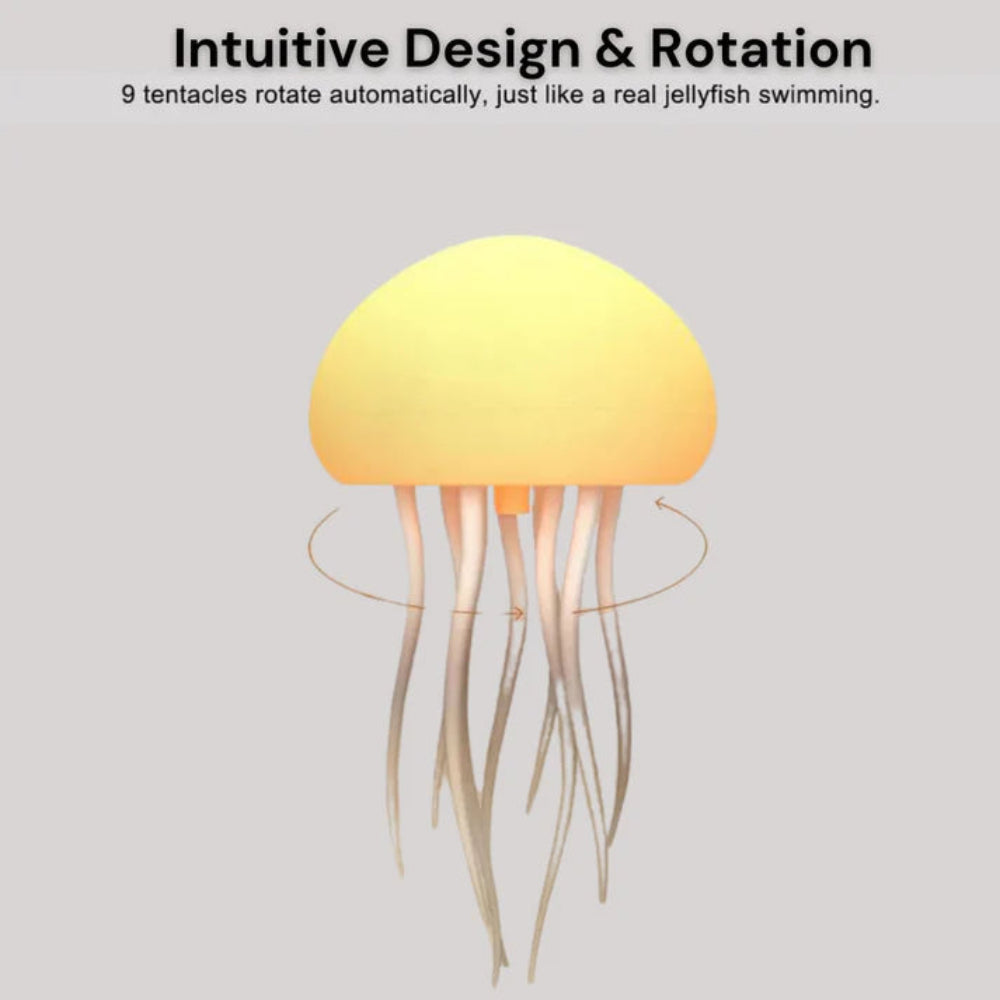 Jelly: Viral RGB Jellyfish Lamp with Voice Control, Dancing Legs & USB-C Rechargeable Design (Hanging + Base)