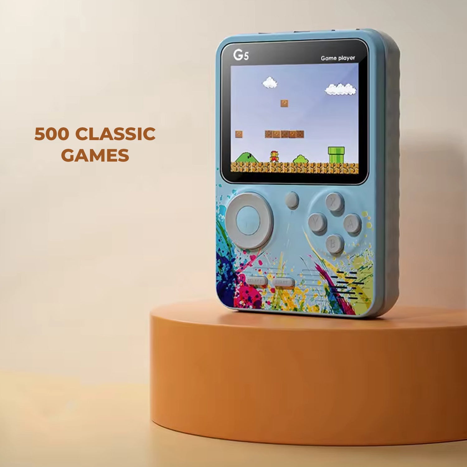 ArcadeX: Upgraded Handheld Retro Game Console with 500 Childhood Games Including Contra & More