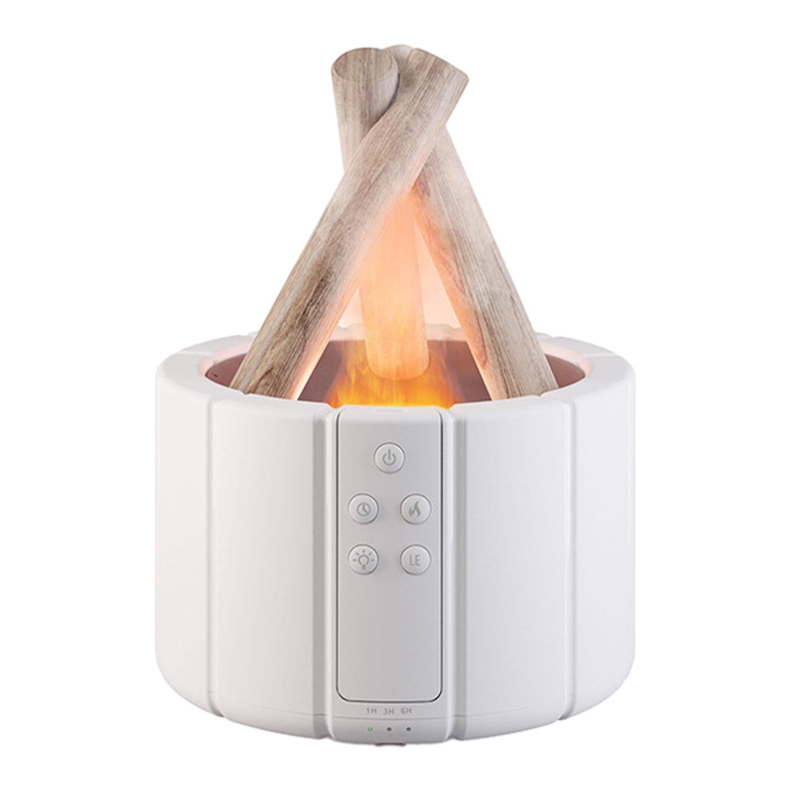 Ember: Cozy Bonfire Ultrasonic Humidifier & Aromatherapy Diffuser with Flame Effect & Ambient Night Light
