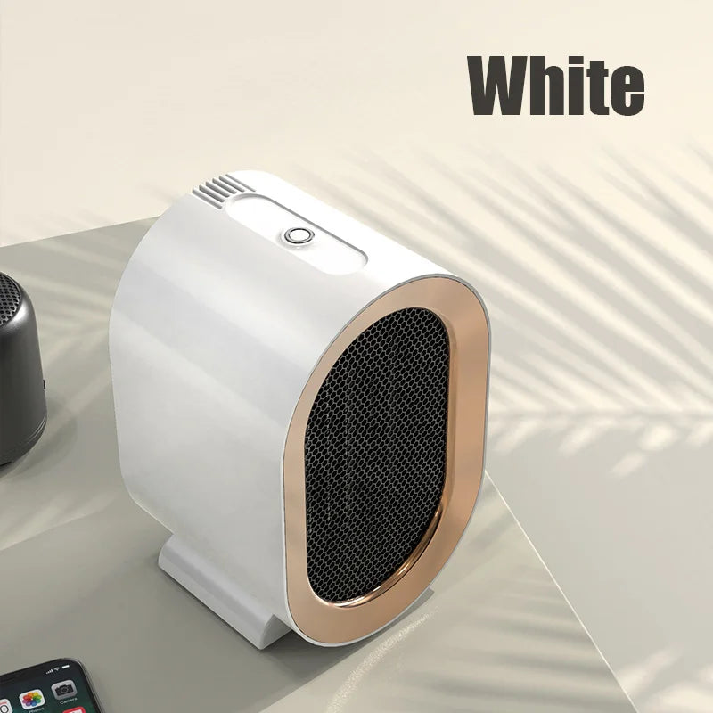 HeatWave: 1200W Mini Portable Electric Heater with Fan for Desk, Bedroom & Indoor Use