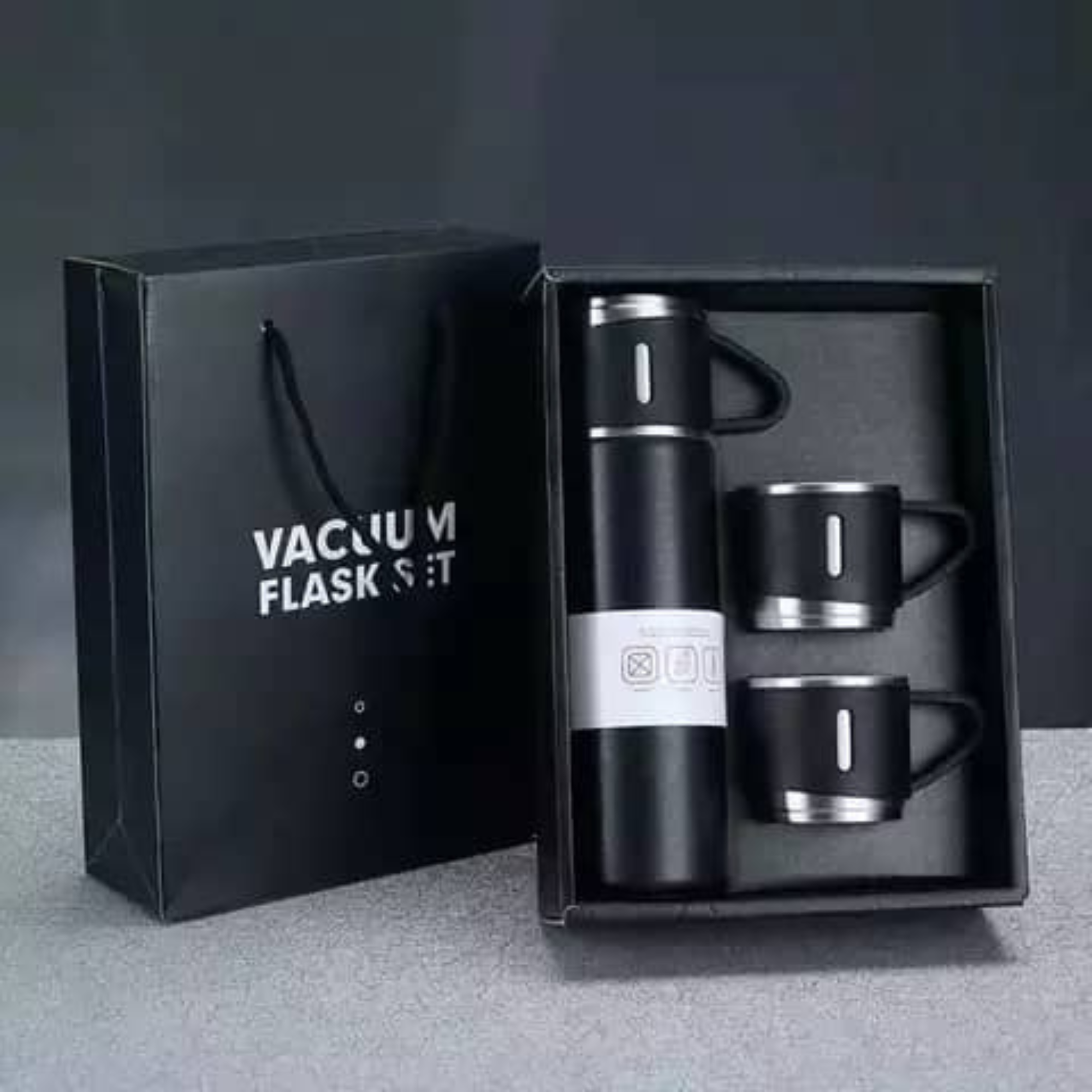 ThermoGift: 500ml Stainless Steel Vacuum Flask Gift Set with Insulated Cup – Perfect for Corporate & Festive Gifting