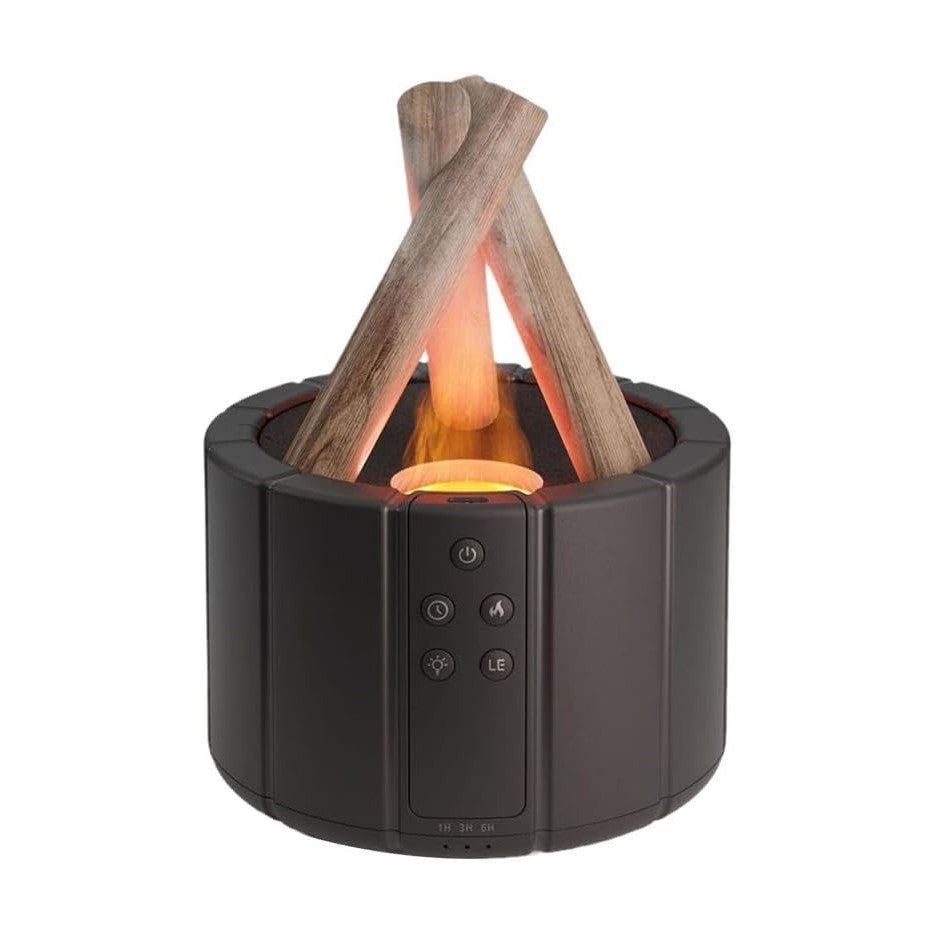 Ember: Cozy Bonfire Ultrasonic Humidifier & Aromatherapy Diffuser with Flame Effect & Ambient Night Light