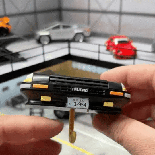 Headlite: Car Bumper Keychain Holder with LED Headlight & Blinkers, Wall Mount & LED Lights, Unique Retro Car Design for Entryway, Living Room, Office & Gift for Car Lovers