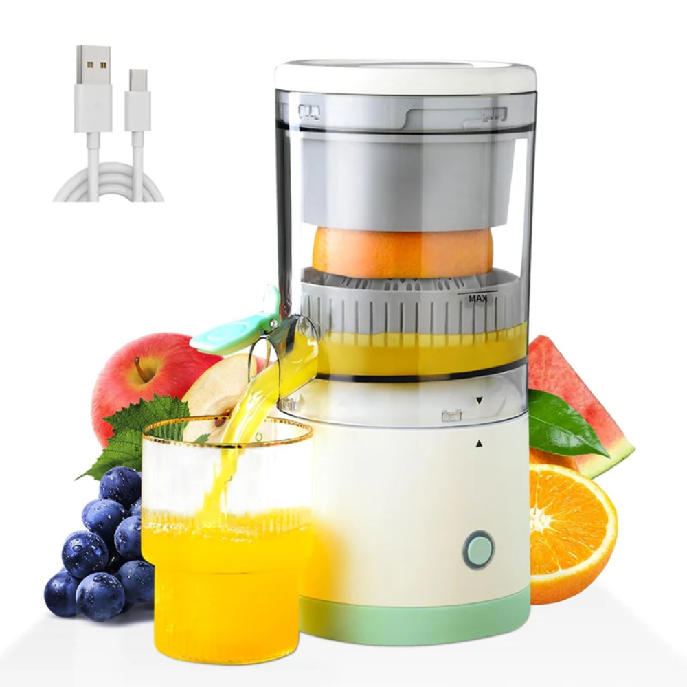 Pulpo: USB Rechargeable Electric Citrus Juicer – Portable Lemon & Orange Squeezer with High Juice Yield, 45W Motor & Easy Travel Design for Fresh Juice On-the-Go
