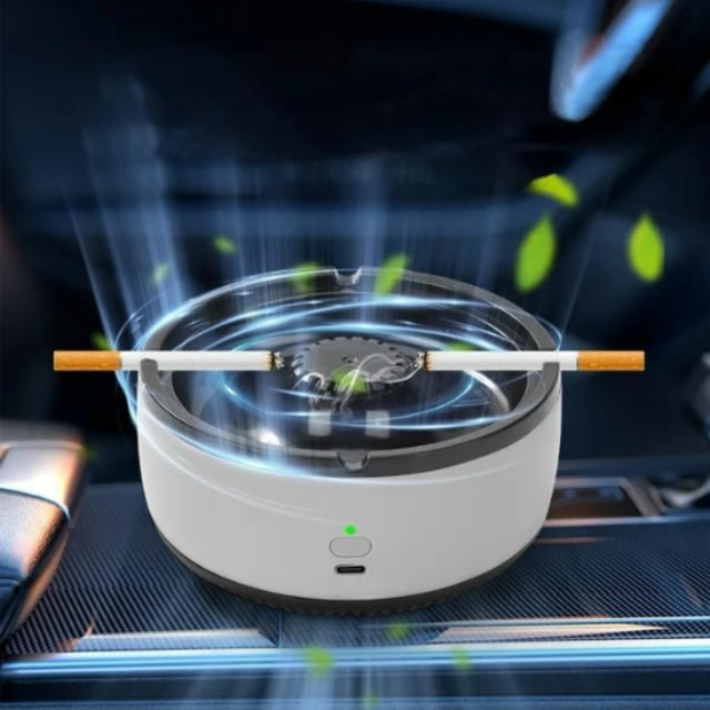 Puffee: Smokeless Smart Ashtray with Built-In Filter & Air Purifier Indoor Ashtray for Cigarettes, Ideal for Home, Office & Car Use