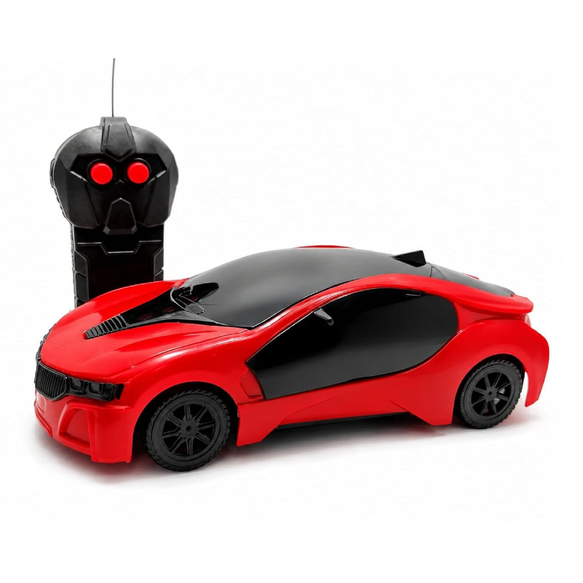 Turvo: Remote Control Sports Racing Car Toy with Wireless Controller, 4-Direction Steering, Rubber Treaded Wheels & Aerodynamic High-Speed Design for Kids