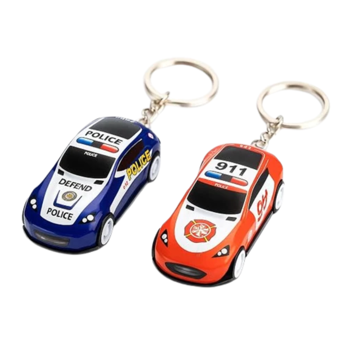 Speedy: Mini Pull-Back Racing Car Keychain, Working Pull-Back Action & Keyring, Miniature Toy Car Collectible & Gift (Set of 2))