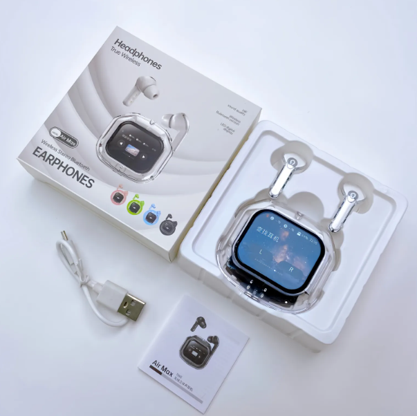 XPods: Smart Touch TWS Earbuds with Bluetooth 5.4, ENC Calling, Gaming Mode, Type-C Fast Charging & 24H Playtime, IPX5 Water-Resistant Earphones (English)