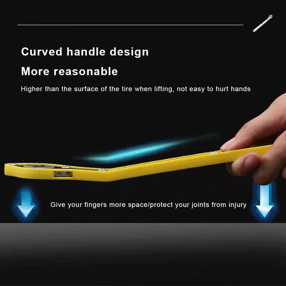 LiftMate: Car Jack & Lug Ratchet Wrench Set with Labor-Saving Design & 360° Reversible Knob for Easy Tire Lifting