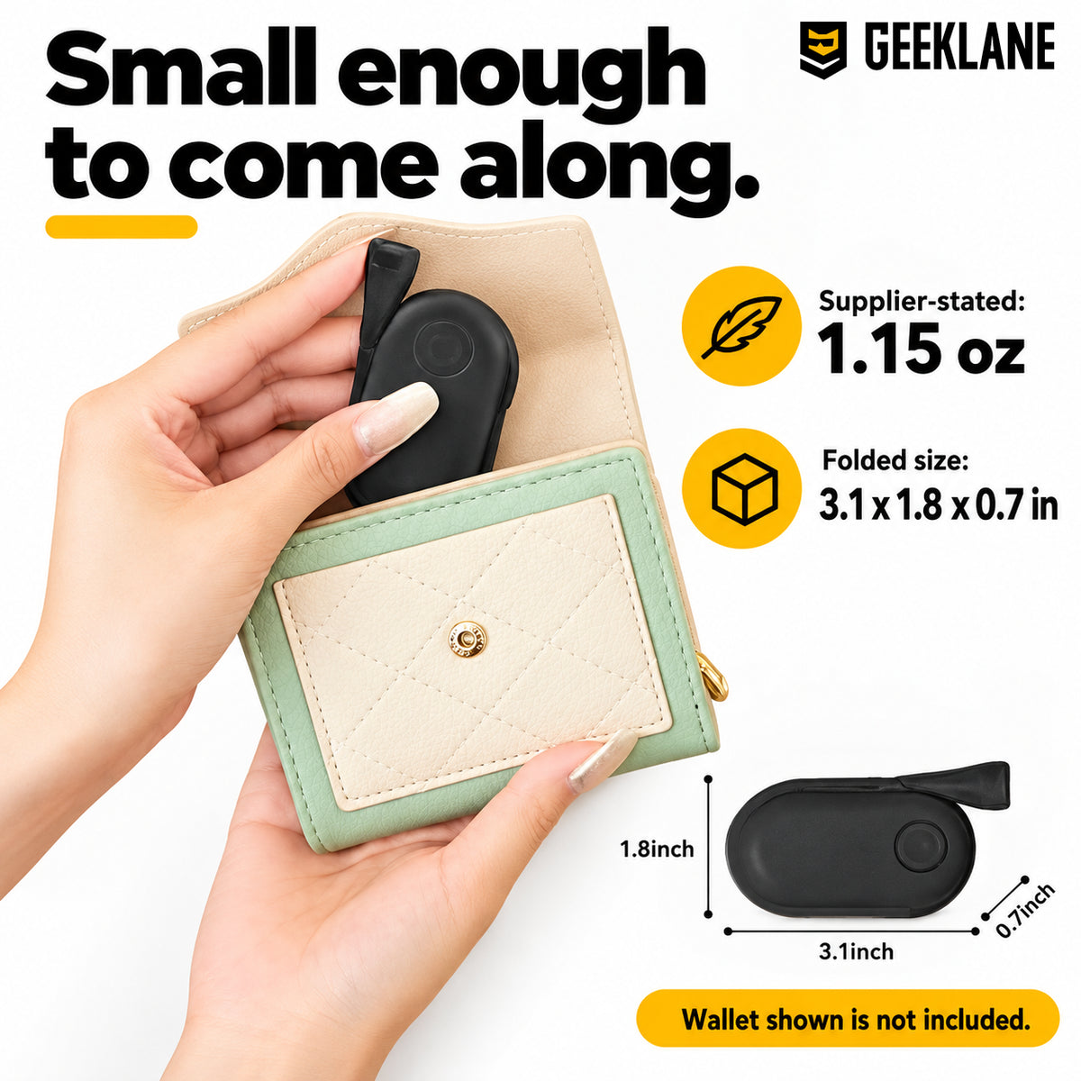 Immerse — light size and pocket carry.