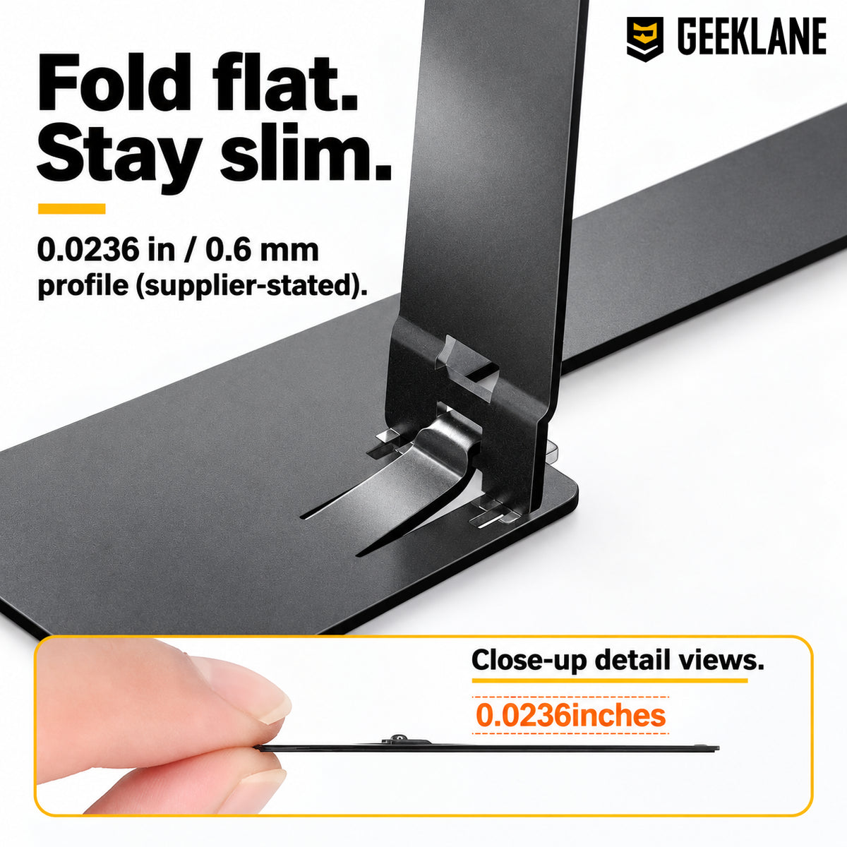 Sticky — stand hardware closeup.