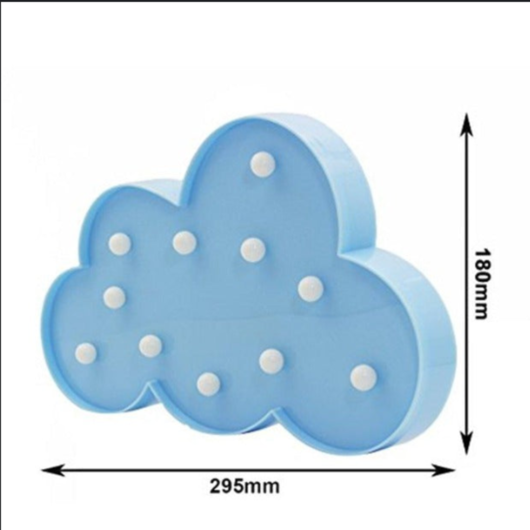 VibeCloud: Marquee LED Cloud Light with Warm White Glow for Home & Festive Décor