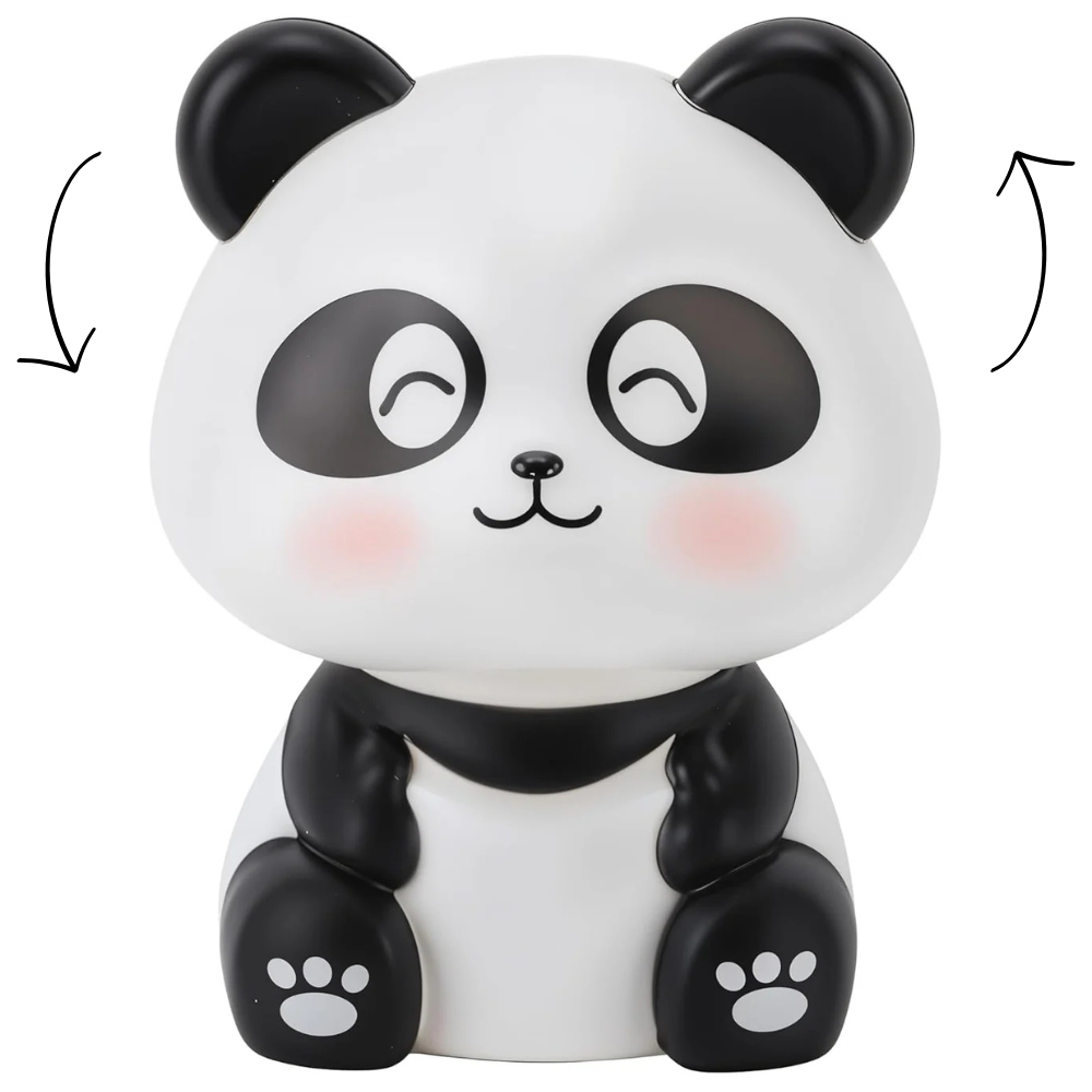Wobble: Solar-Powered Cute Panda Bobblehead for Car Dashboard & Desk Decor