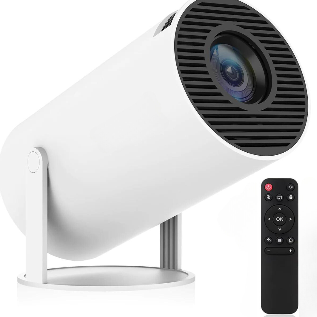 Zenith: Portable WiFi-Enabled HD Smart Projector with 4K Support, Built-in Apps (YouTube, Netflix, Prime), Rotatable Design & 100" Max Display