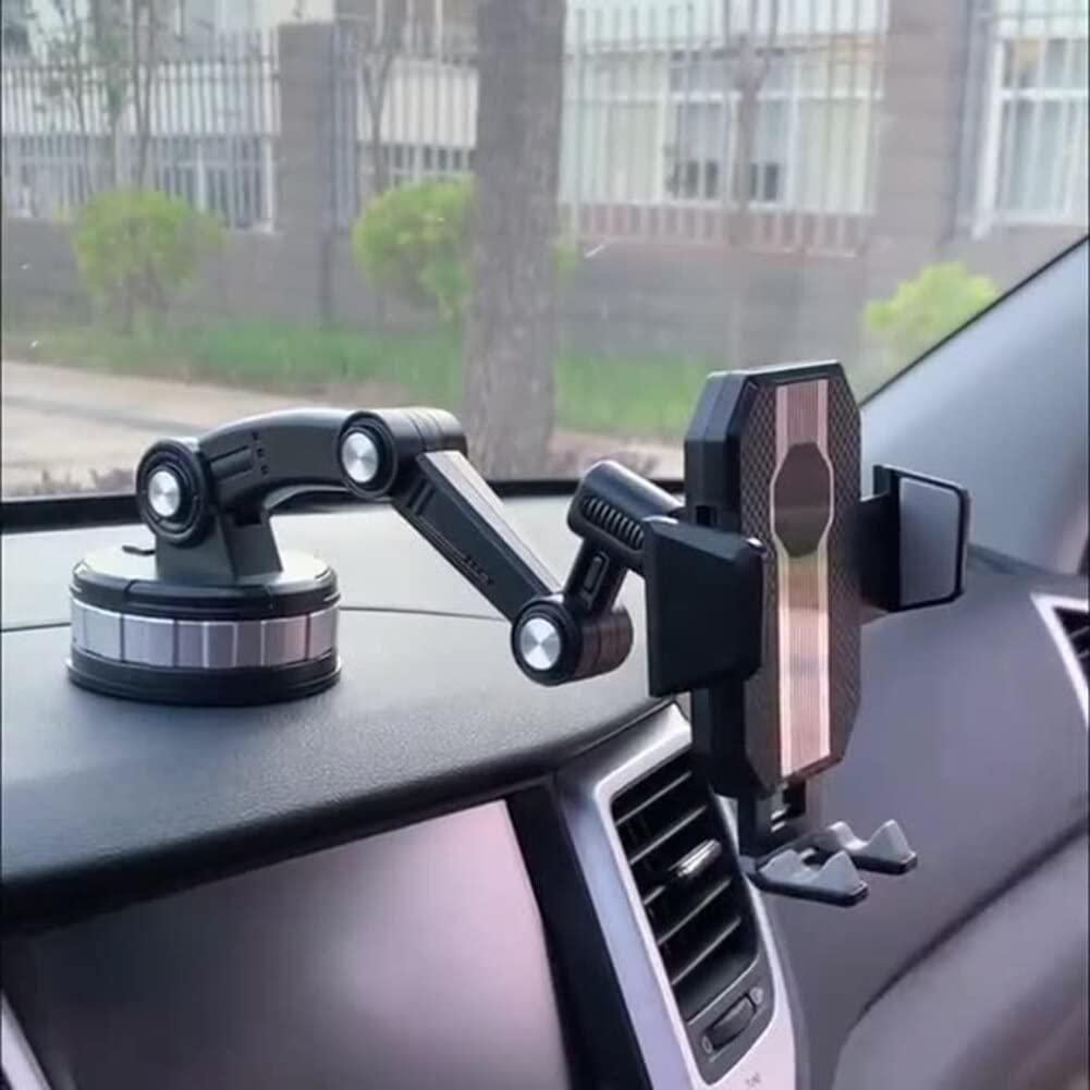 Dash360: 360° Rotating Suction Phone Holder with Strong Grip for Car Dashboard & Windshield – Universal Mobile Mount