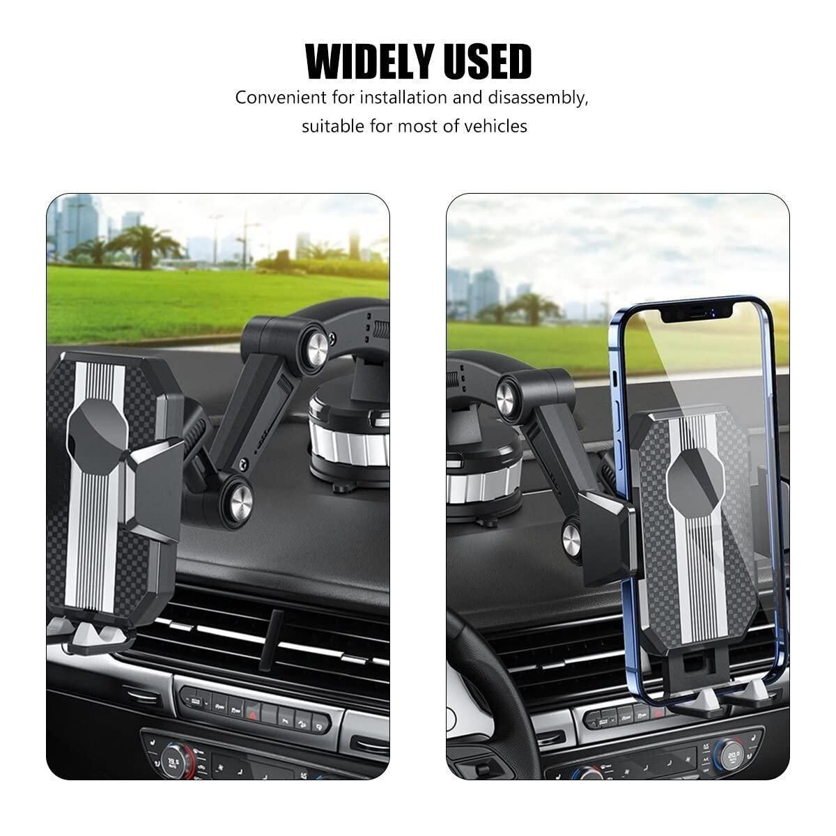 Dash360: 360° Rotating Suction Phone Holder with Strong Grip for Car Dashboard & Windshield – Universal Mobile Mount