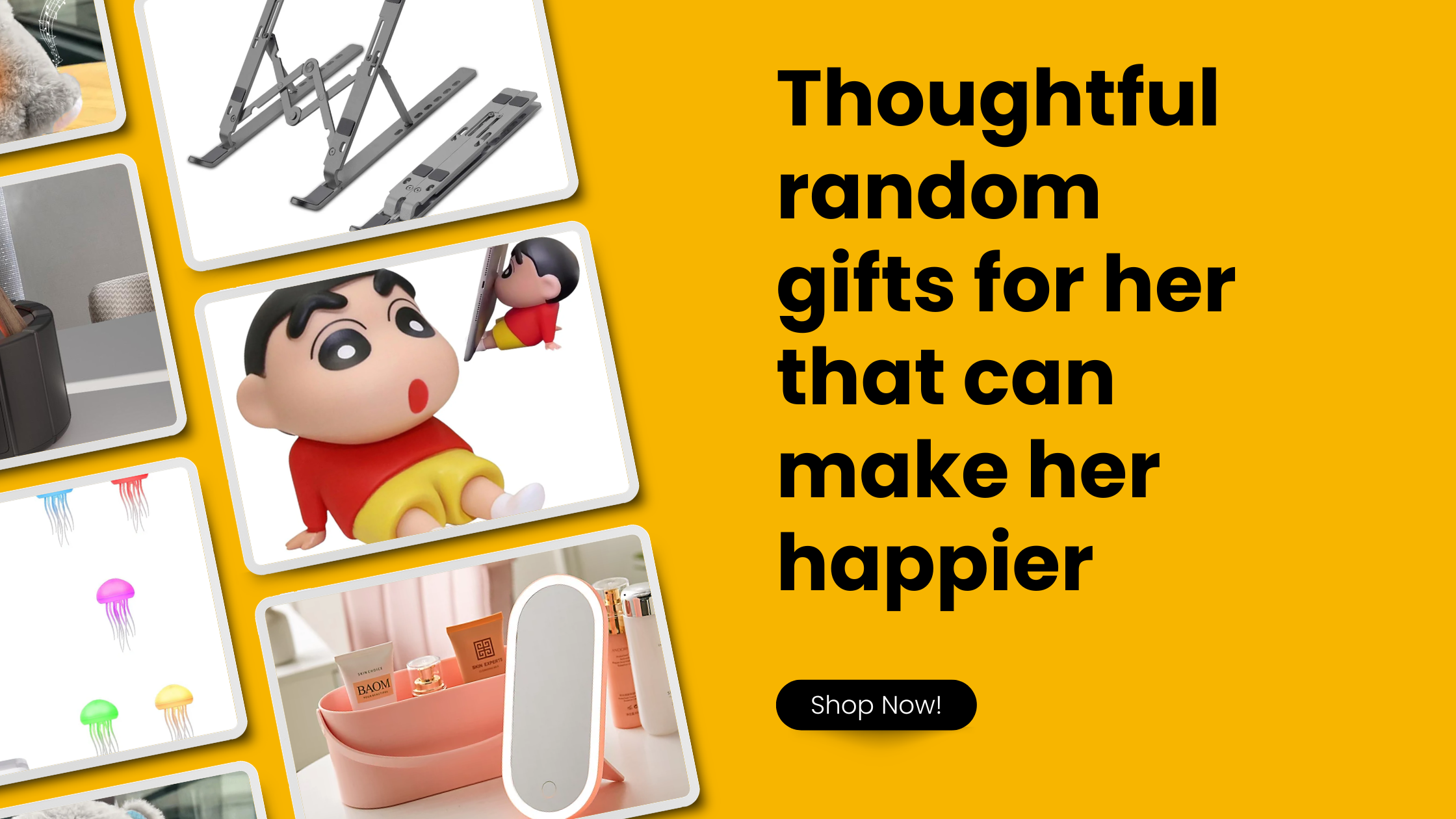 Thoughtful random gifts for her that can make her happier