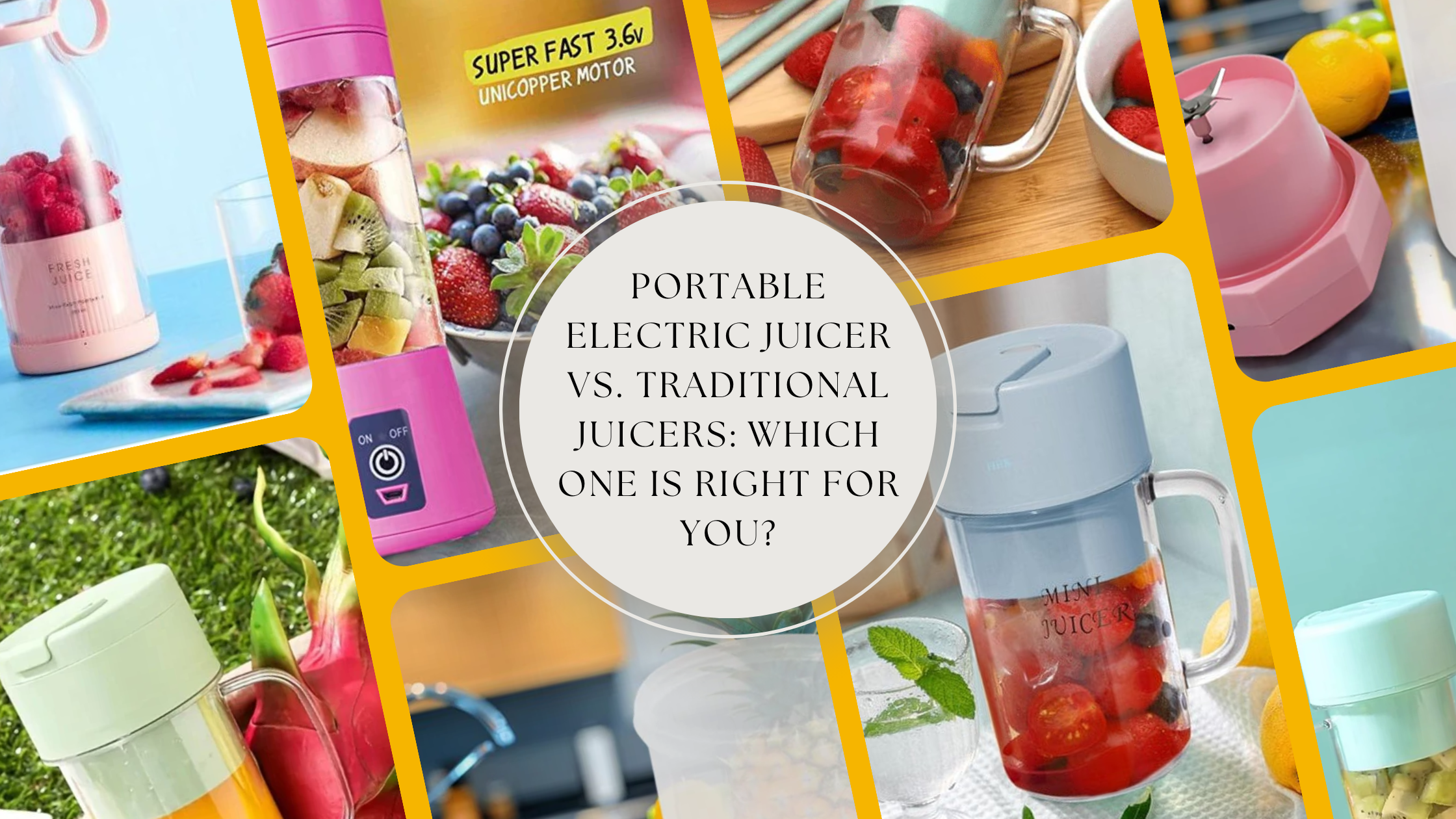 Portable electric juicer vs. traditional juicers: Which one is right for you?