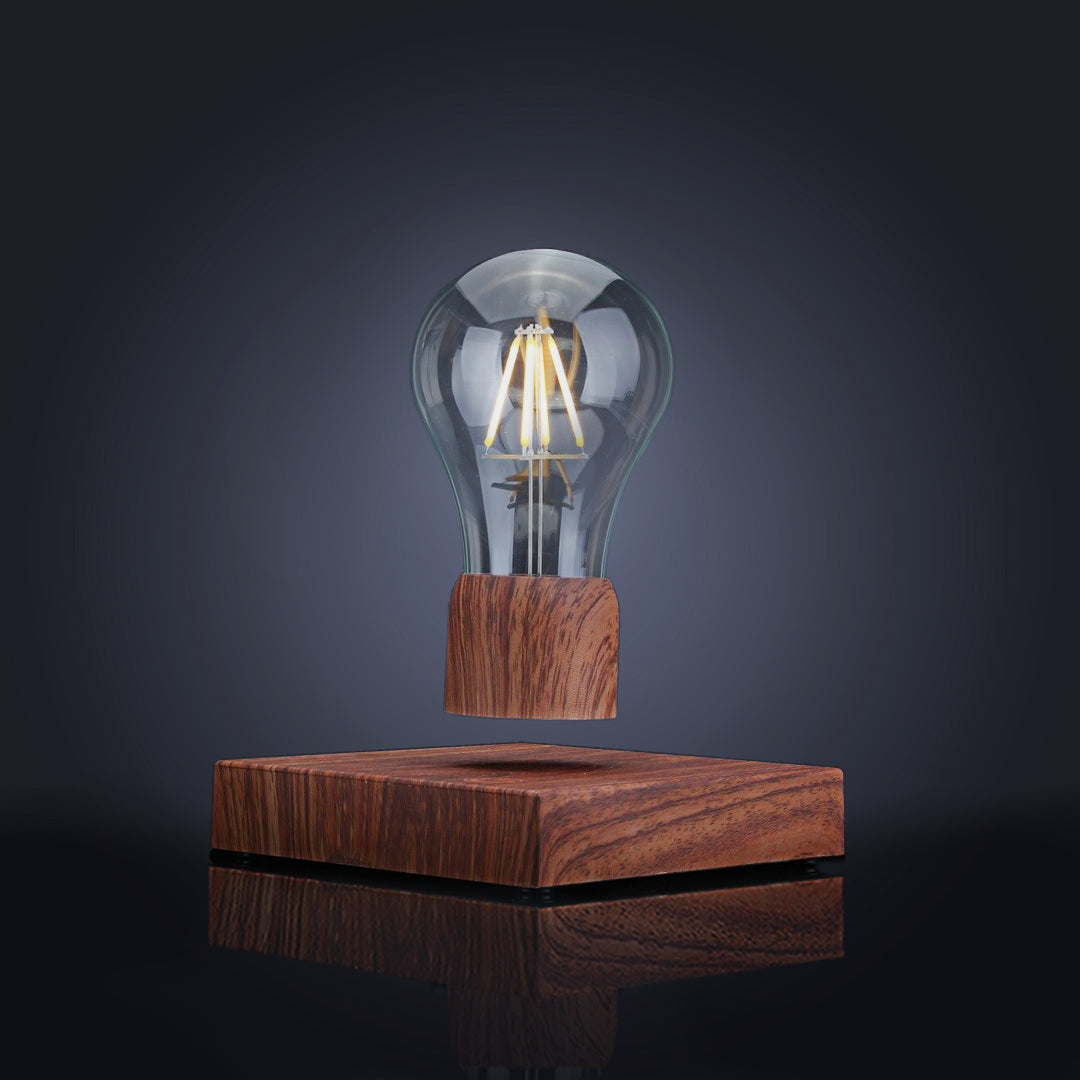 Volta: Magnetic Levitating Lightbulb with Rotating LED Glow for Home, Office & Unique Décor
