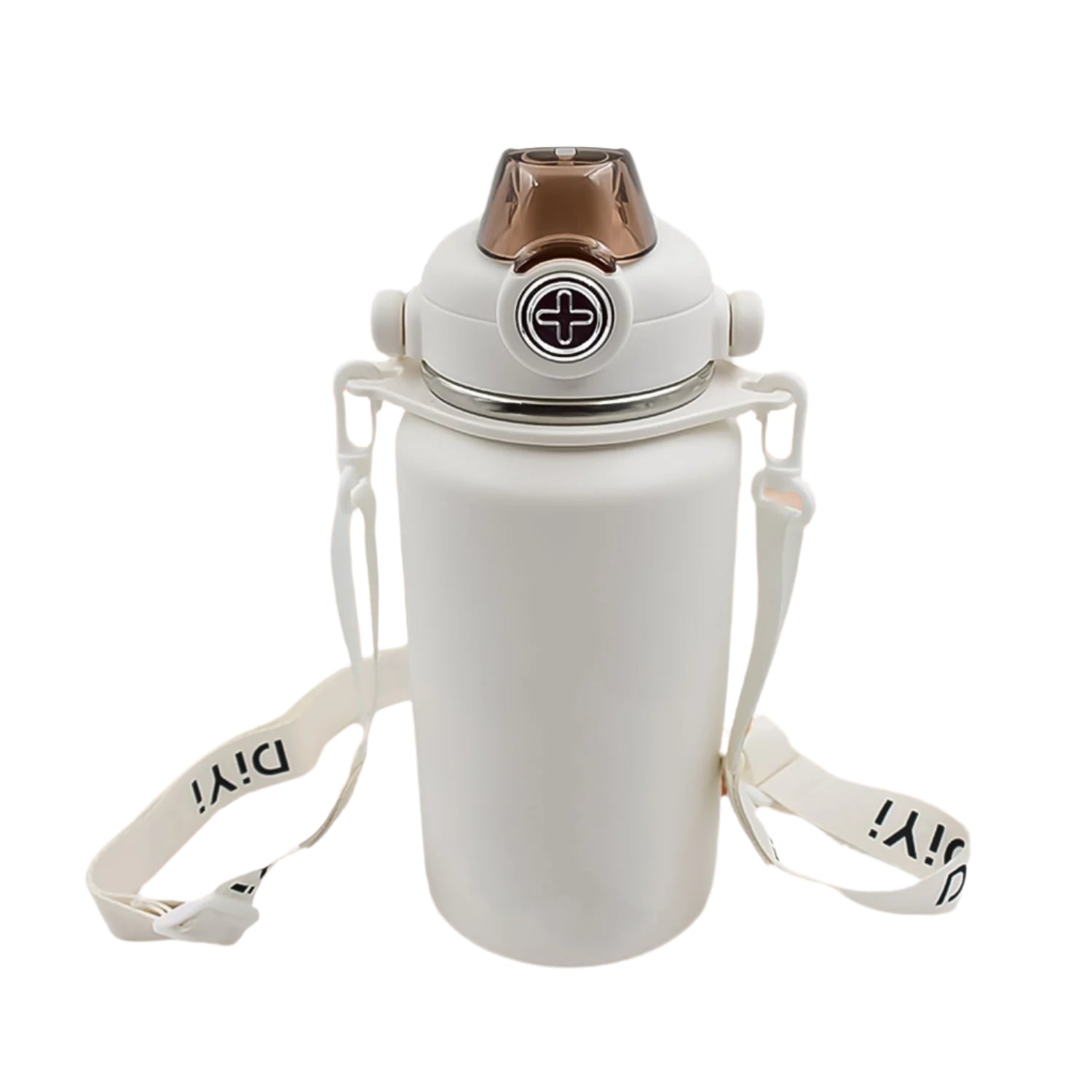 BigBro: 1000ml Stainless Steel Sturdy Vacuum Insulated Bottle with 2-Way Drinking, Leak-Proof Lid, Strap & Handle