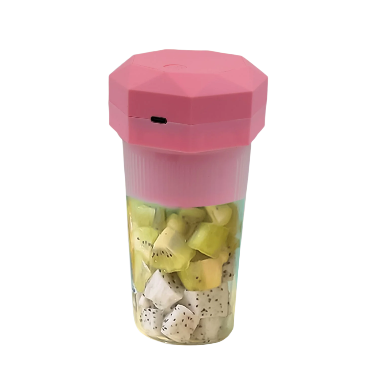 JuiceMate: USB-C Rechargeable 6-Blade Portable Juicer & Blender for Smoothies & Ice Crushing with Built-in 400ml Jar