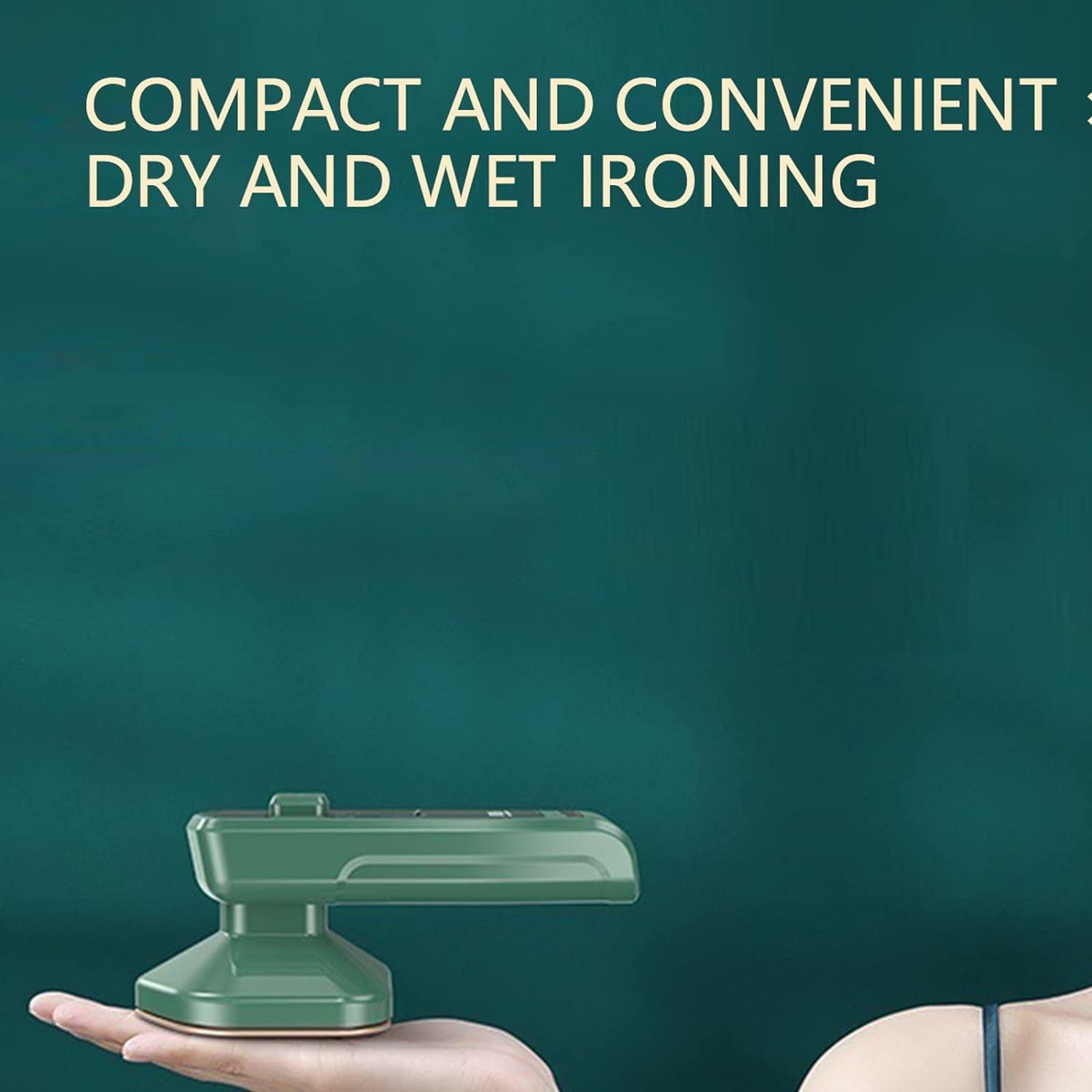 PressPal: Portable Mini Travel Iron & Steamer with Dry & Wet Pressing for Clothes – 150W Compact Design for Home & Outings