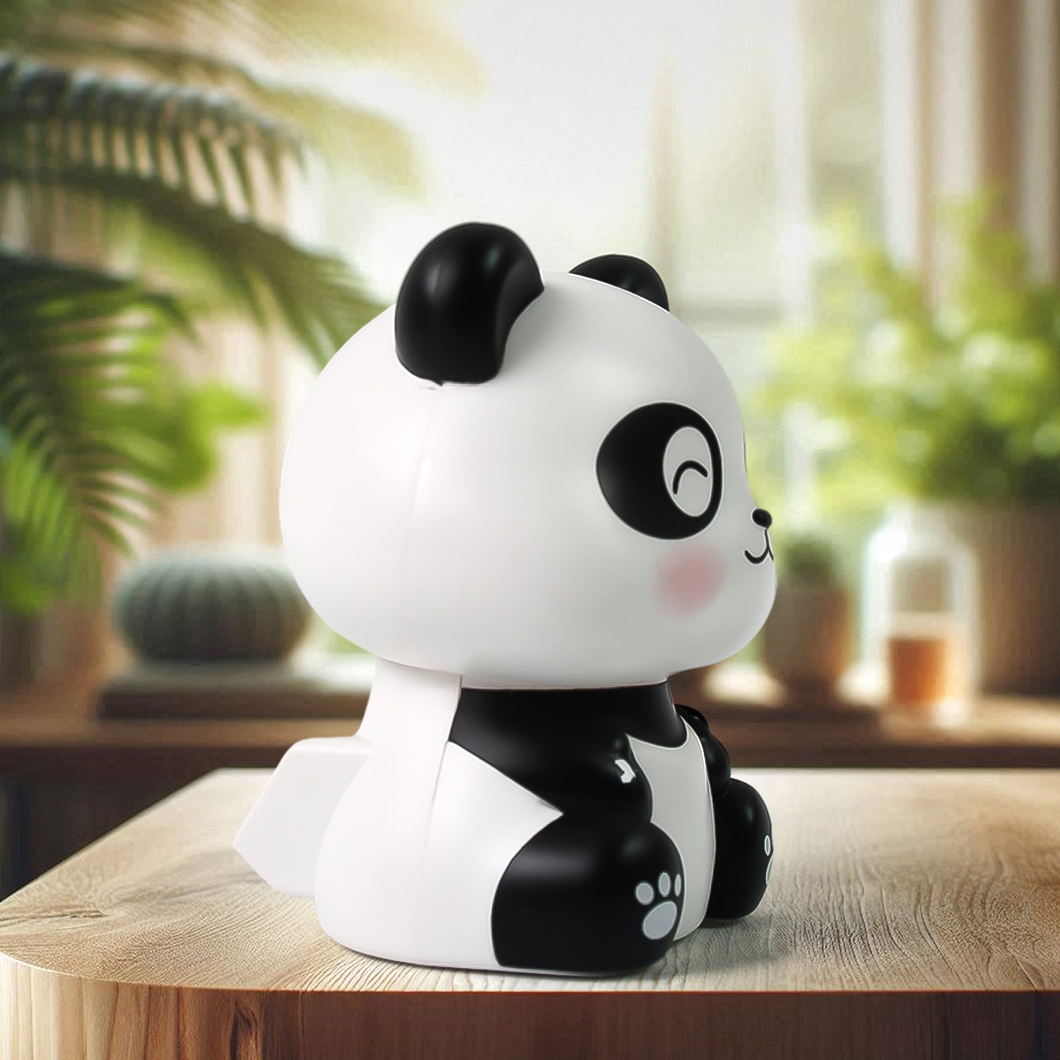 Wobble: Solar-Powered Cute Panda Bobblehead for Car Dashboard & Desk Decor