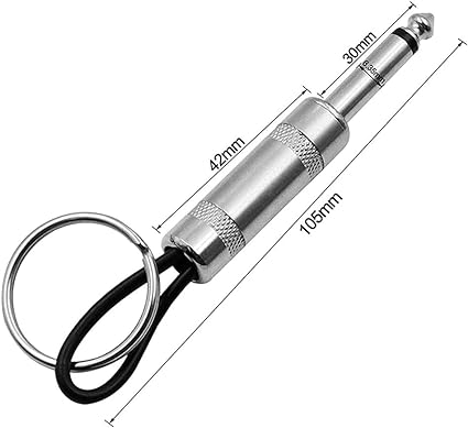 JackRack: Marshall-Style Wall Mounted Key Holder with 4 Guitar Amp Plug Keychains for Home & Studio Décor