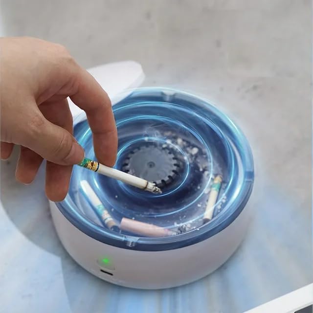 Puffee: Smokeless Smart Ashtray with Built-In Filter & Air Purifier Indoor Ashtray for Cigarettes, Ideal for Home, Office & Car Use