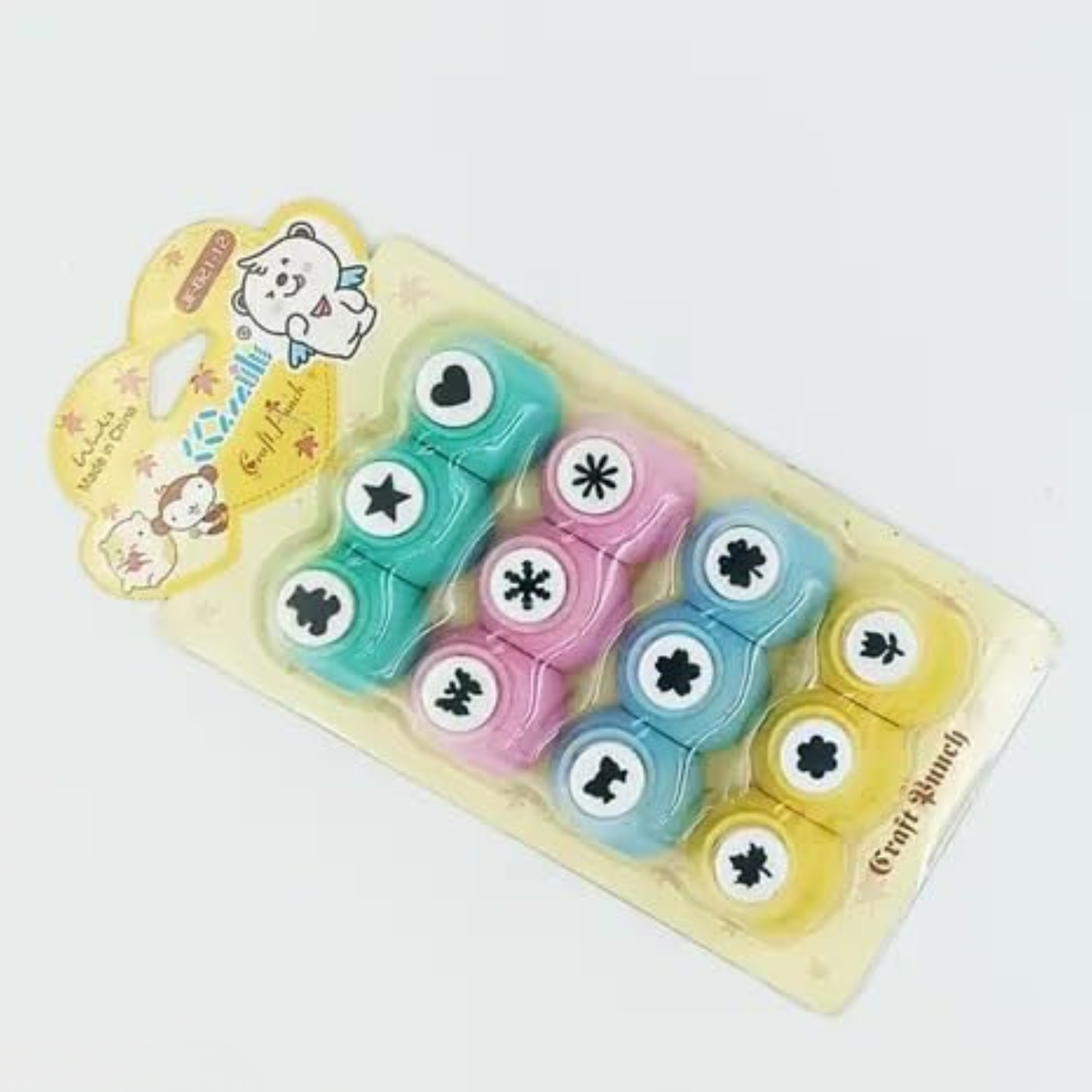 Snipp: 12-Piece Mini Craft Punch Kit – Shape Cutter Set for Scrapbooking, Greeting Cards, School Projects & Kids DIY Arts and Crafts