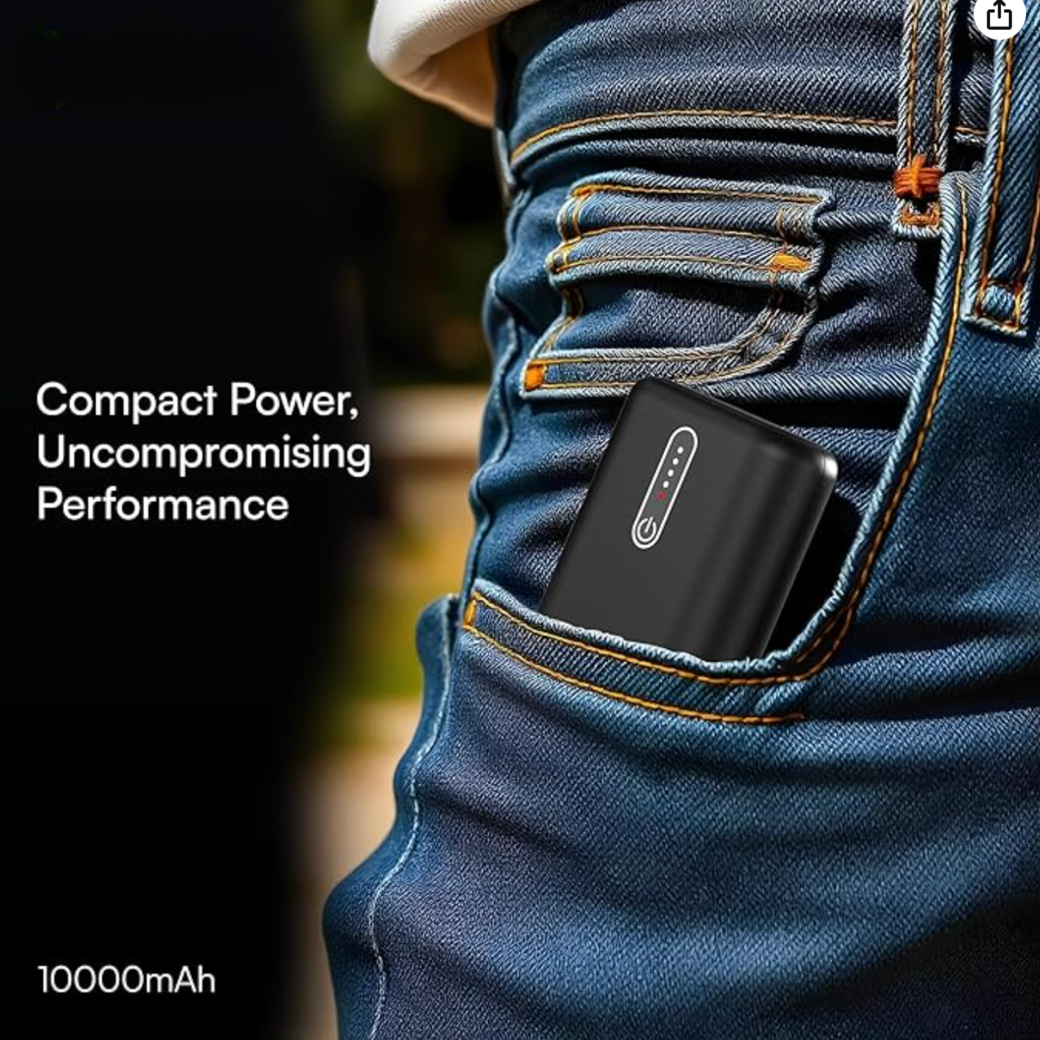 Podex: 10000mAh Ultra-Compact Power Bank with 22.5W Fast Charging, Dual Output, LED Indicator & Type-C Input/Output