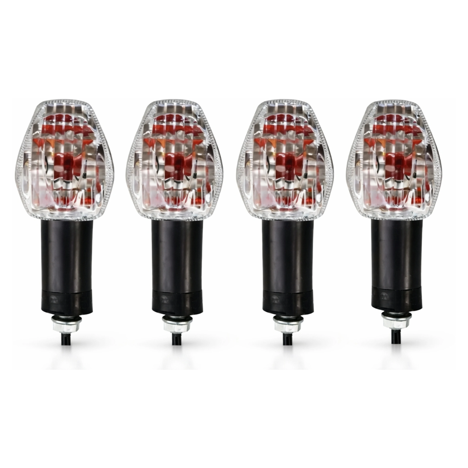 Side, Rear, Front Halogen Indicator Light for Hero HF Deluxe, Glamour (Orange)