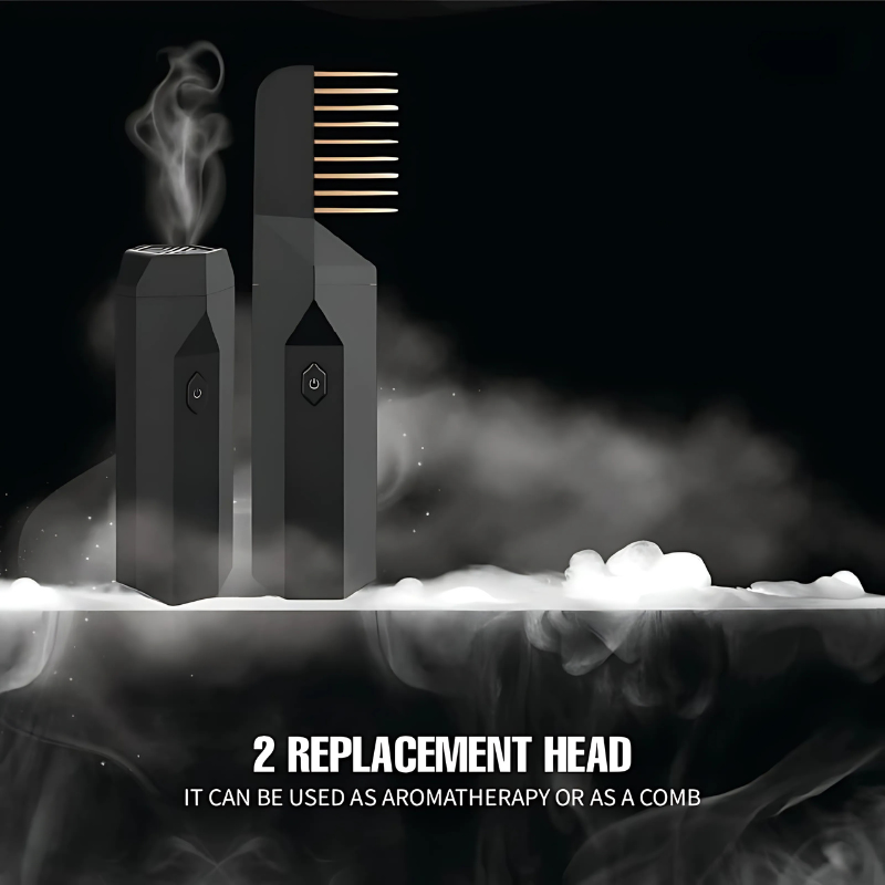 Divine: Rechargeable Bakhoor Natural Fragrance Comb & Electric Incense Diffuser for Hair, Aromatherapy, Meditation & Yoga